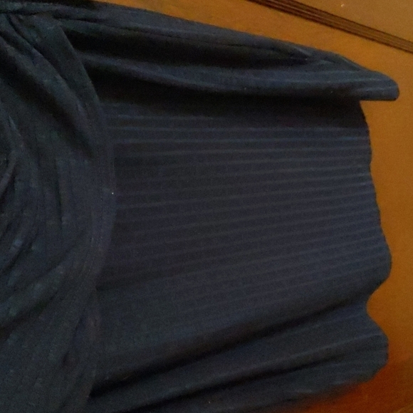 Jessica Simpson Maternity Dark Blue Ribbed Short Sleeve Mini Dress Size XL - Picture 5 of 8